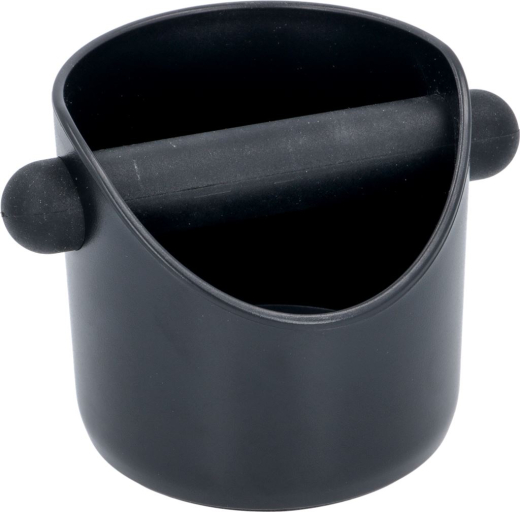 Abschlagbehälter aus schwarzem Kunststoff