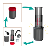 AeroPress Coffee Maker - Go , inkl. 100 Filtern  AeroPress Coffee Maker - Go , inkl. 100 Filtern