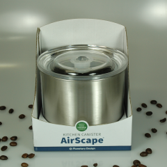 AirScape Vakuumbehälter 300g/850ml Edelstahl matt/Chrome 