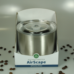 AirScape Vakuumbehälter 300g/850ml Edelstahl matt/Chrome