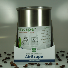 AirScape Vakuumbehälter 600g/1800ml Edelstahl matt/Chrome