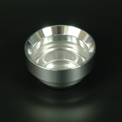 Boardtrichter 58 Ø 58,2 mm - glanzgedreht - Trichter auf einem Sieb